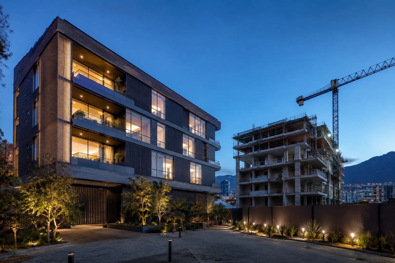 Proyecto de construcción en desarrollo